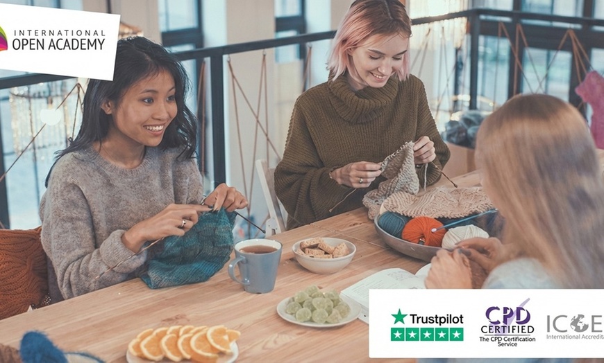 Image 2: Learn Needle Crafts Pack - Knitting, Crochet, Needle Felting, Quilting