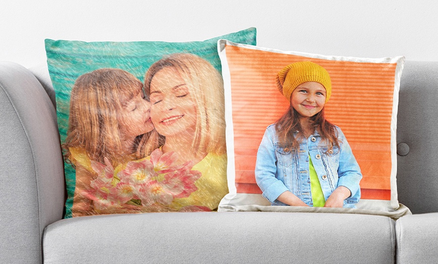 Image 7: Classic or Premium or Standard Personalised Photo Cushion 