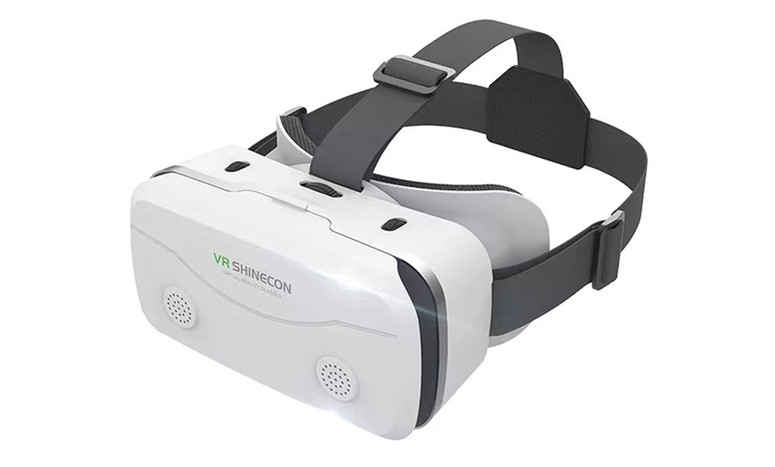 Image 3: 3D VR Box Glasses Virtual Reality Headset Bluetooth Headphone