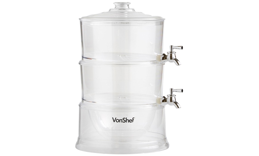 Image 8: VonShef 3-Tier Drinks Dispenser