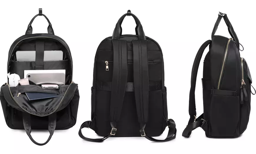 Image 28: Stylish Women's Backpack with Laptop Sleeve and Multiple Pockets