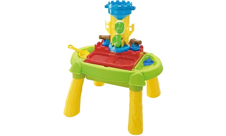 Image 3: Sand and Water Outdoor Activity Table Play Set