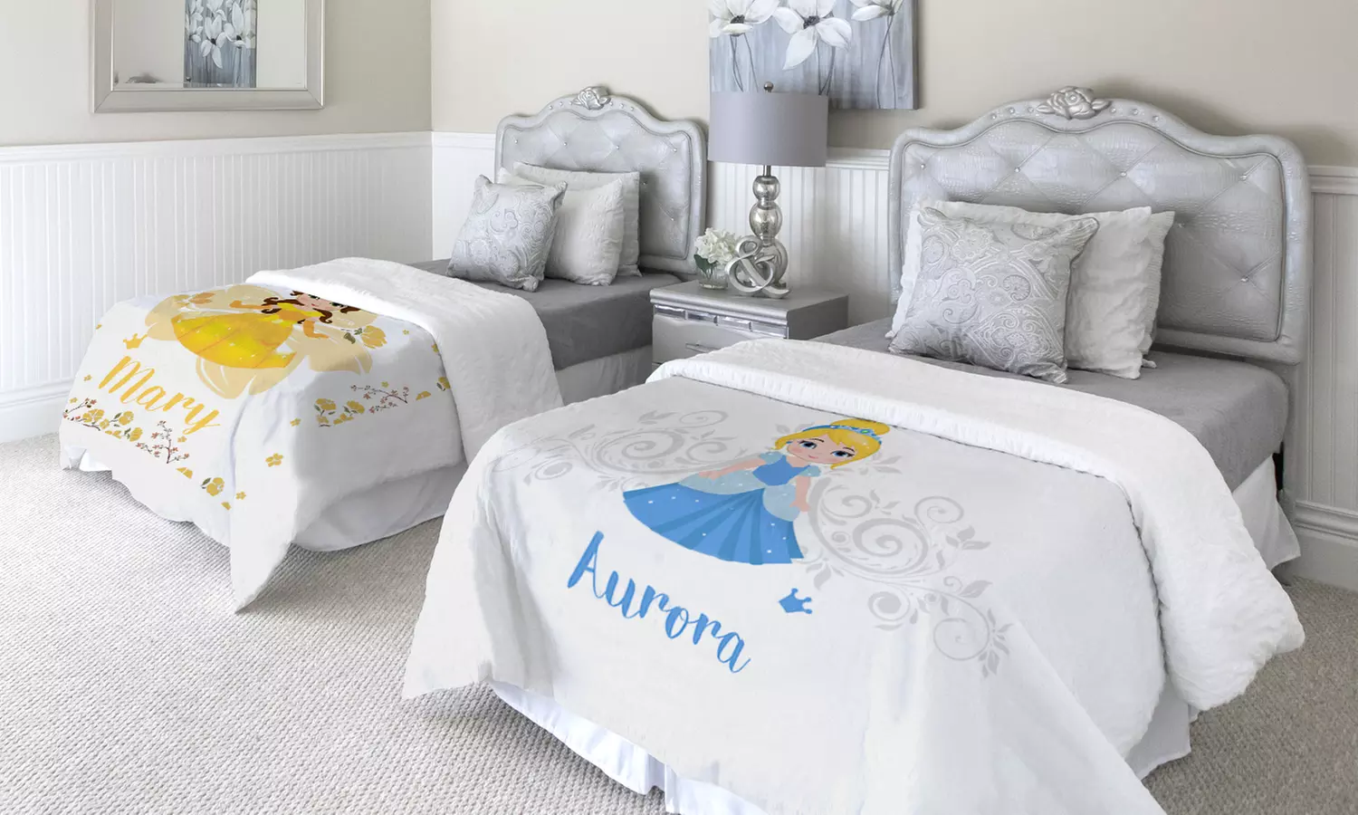 Fleece or Mink-Touch Princess Personalised Photo Blanket in Choice of Sizes from Printerpix (Up to 41% Off) - Primary Image