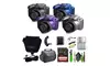 Minolta ProShot 20 MP Bridge Digital Camera with 40x Optical Zoom Lens Bundle