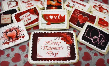 Valentine’s Day Cookie Package or 12-Inch Heart Photo Cookie from My Photo Cookie & More in Headingley (Up to 52% Off) - Primary Image