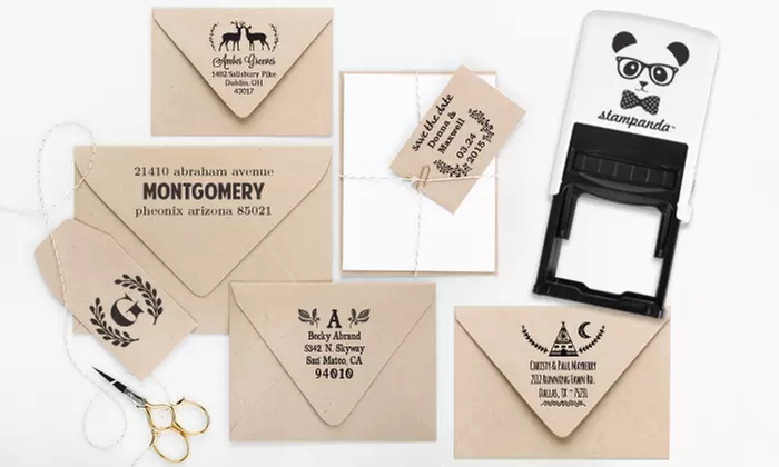 One or Two Personalized Self-Inking Stamps from Stampanda (Up to 54% Off). Shipping Included. - Primary Image