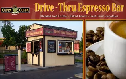 $5 for Five Large Lattes at Cuppa Cuppa Drive-Thru Espresso Bar - Primary Image