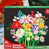 Image 3: Calendario dell'Avvento con blocchi da costruzione a bouquet di fiori