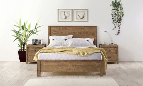 Swann Sleep Ltd Unisex Rust Denver Solid Pine Wooden Bed Frame: 3Ft Single