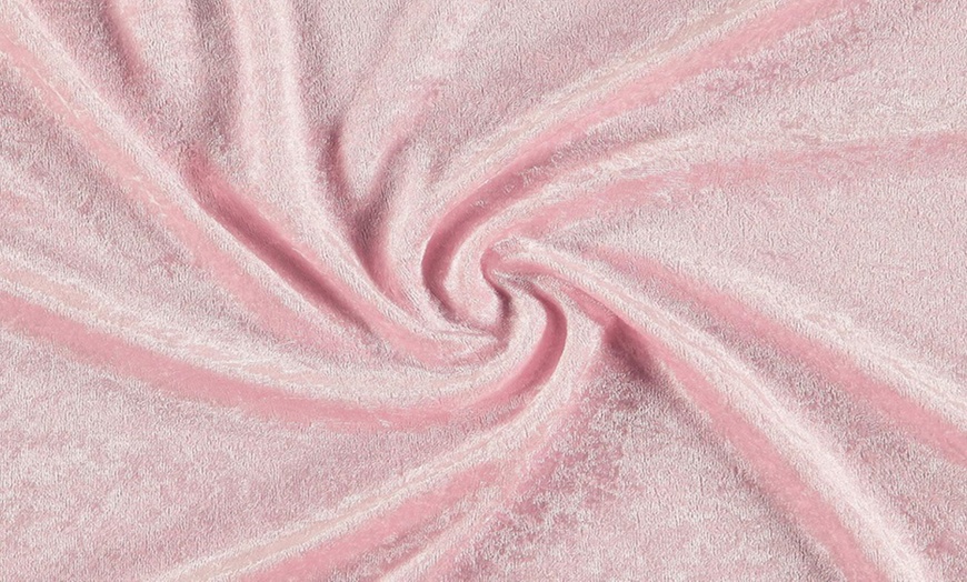 Image 5: Houston Bed Frame, Elegant Crushed Velvet or Plush Fabric