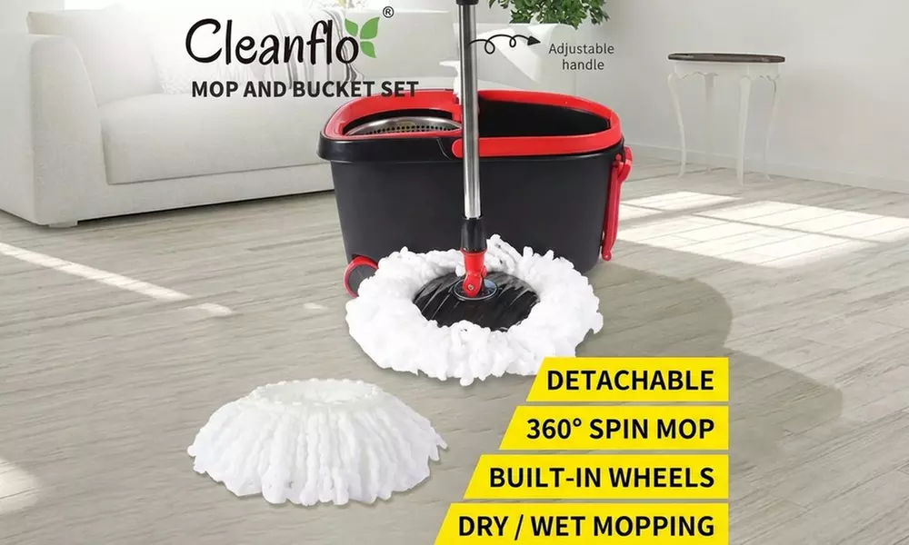 Cleanflo Spin Mop and Bucket Set