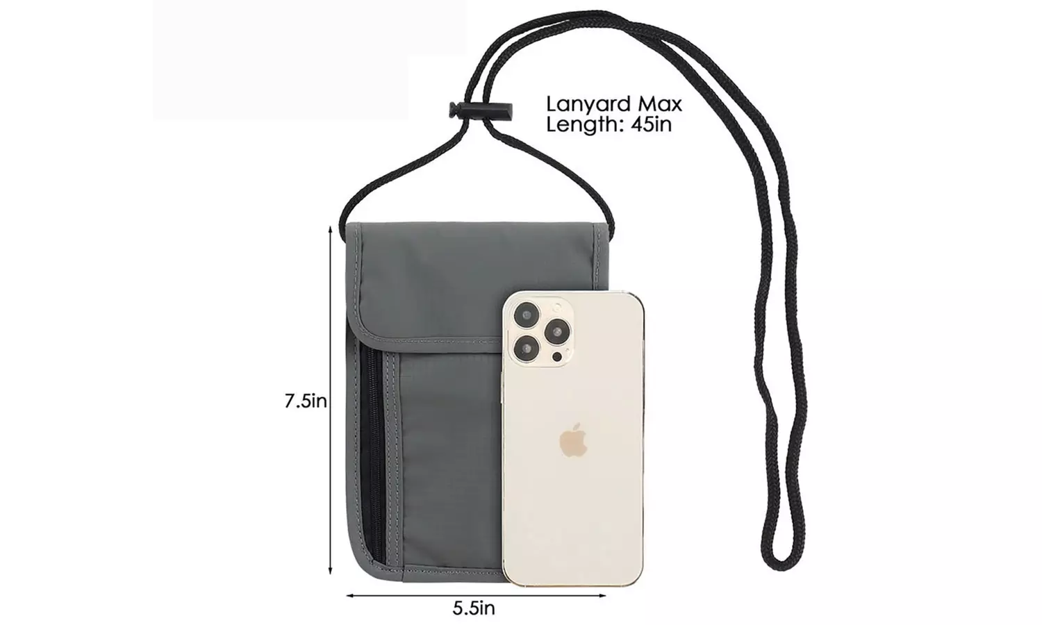 RFID Anti-Theft Travel Wallet - Passport Holder Neck Pouch