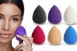 Reusable Contoured Makeup Blending Sponges - 6 Pack - Assorted Colors - Second Medium