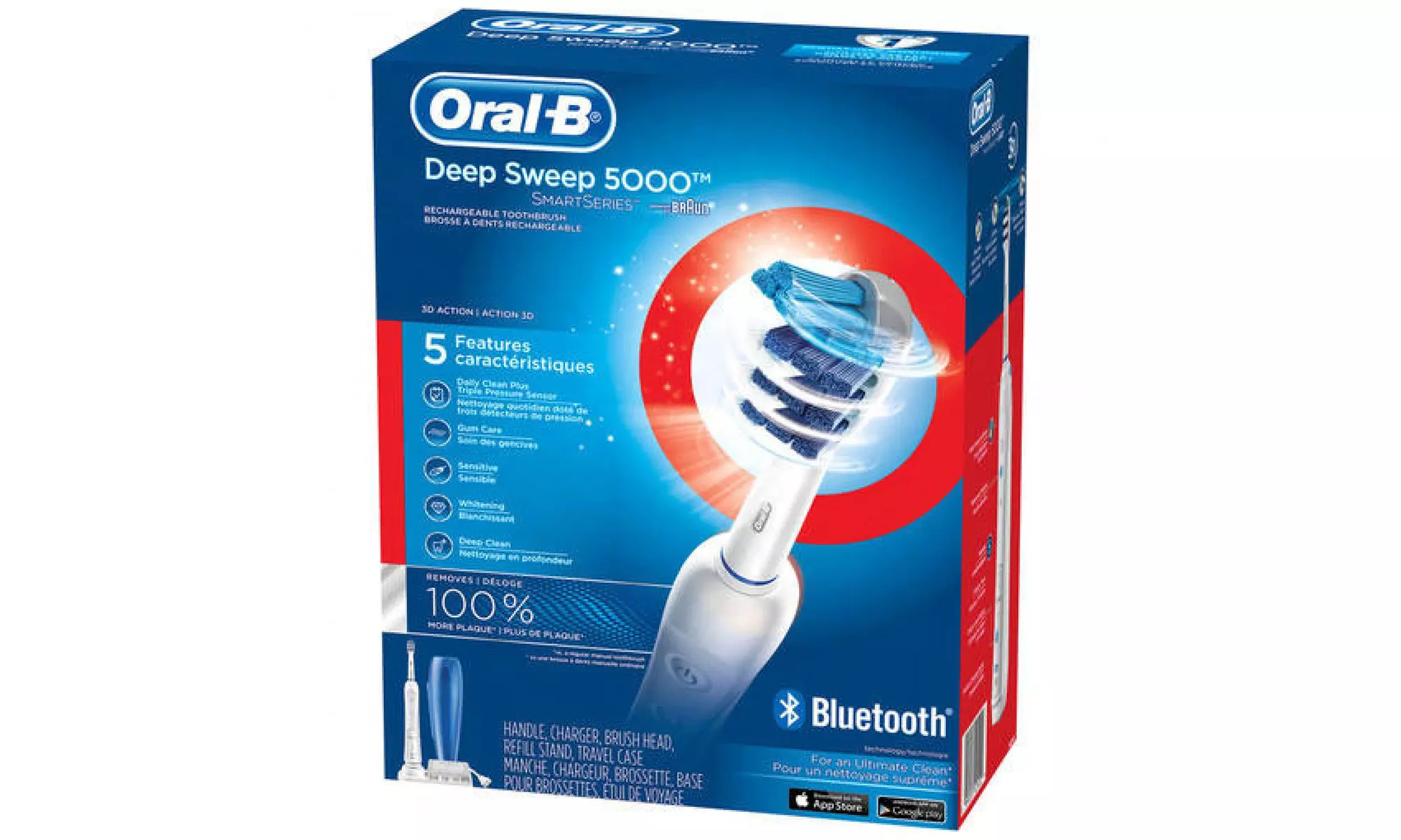 Oral-B Bluetooth Rechargeable Deep Sweep 5000 Smartseries Electric Toothbrush - Second Medium