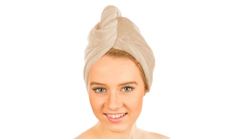 1 o 2 turbanti asciugacapelli in microfibra Made in Italy