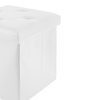 Image 2: Pouf carré en simili cuir avec espace de rangement