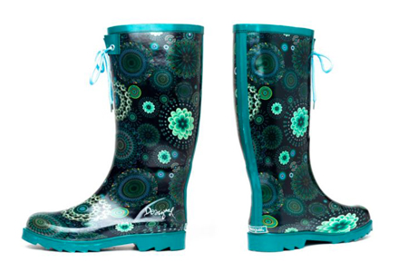 Bottes de sales pluie desigual