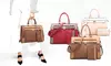 DS Collection by Marco Top Handle Satchel Handbag with Padlock Purse