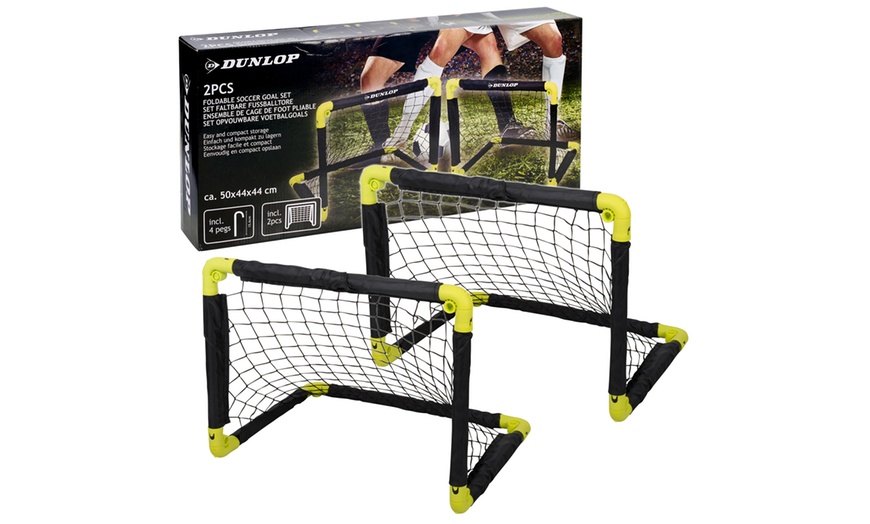 Image 1: Foldable Football Goals with Net 