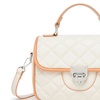 Image 4: Miss Lulu Practical Quilted PU Leather Crossbody Handbag