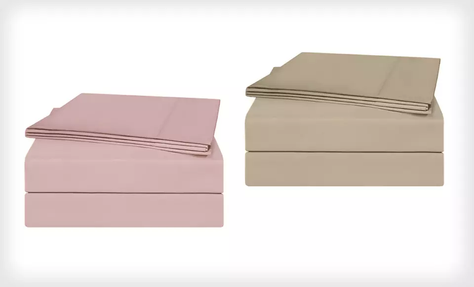 $45 for a Hotel 300TC Sateen Sheet Set ($100 List Price). Multiple Options Available. Free Shipping and Returns. - Second Medium