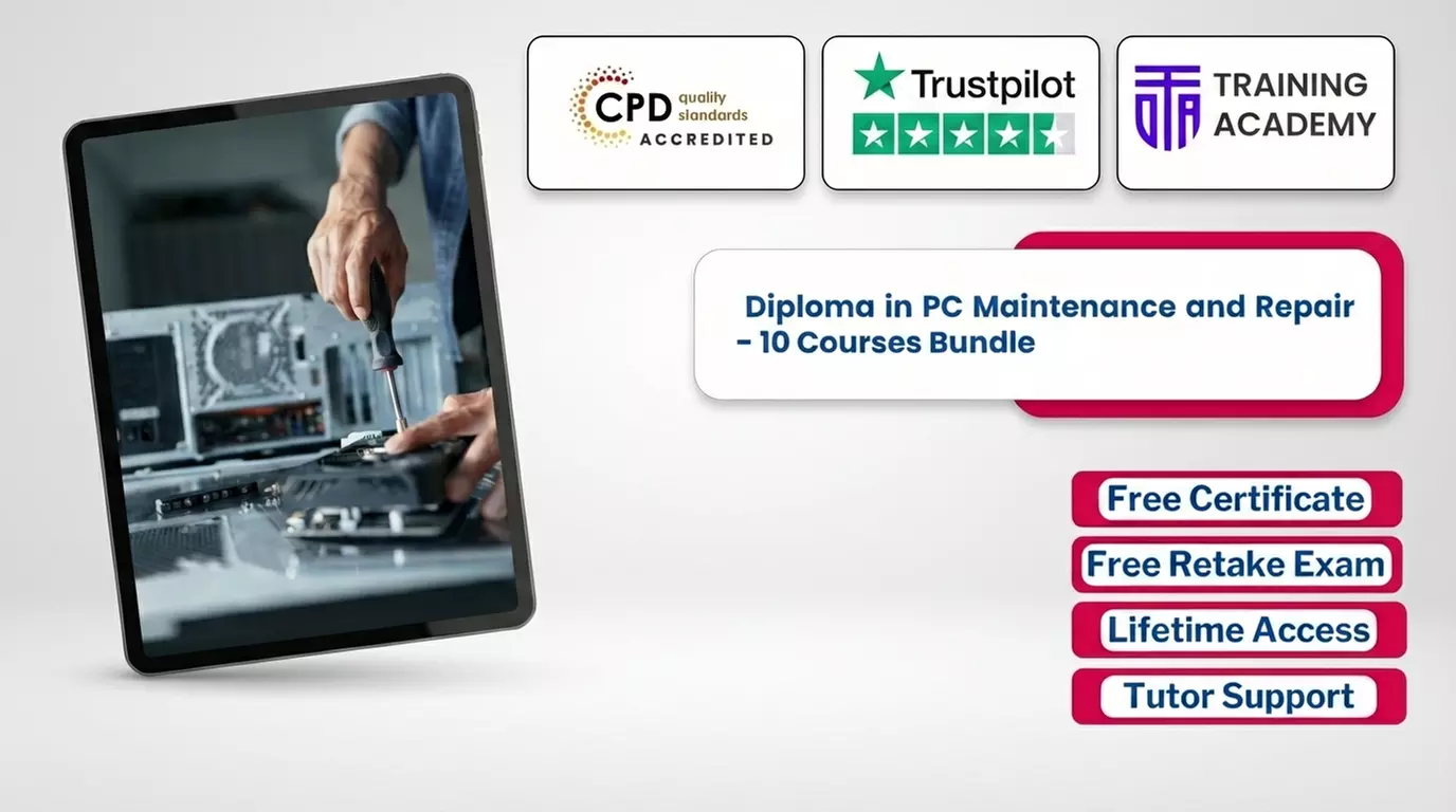 Diploma in PC Maintenance & Repair, Cyber Security Training, or More Courses (Up to 75% Off) - Primary Image