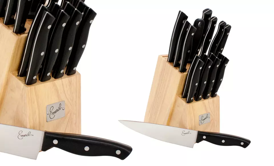 Emeril 18-Piece Stainless Steel Cutlery Block. Free Returns. - Primary Image