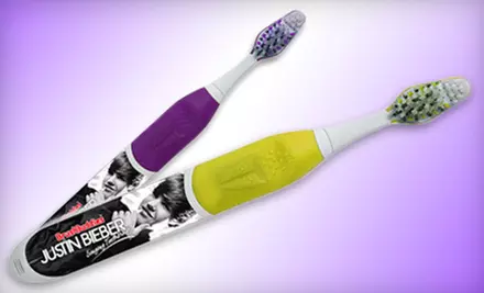 $14 for Two Justin Bieber Singing Toothbrushes from Brush Buddies ($29.90 Value) - Primary Image