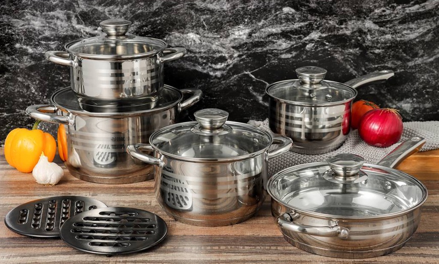 Image 2: Batterie de cuisine 12 pièces inox Royalty Line