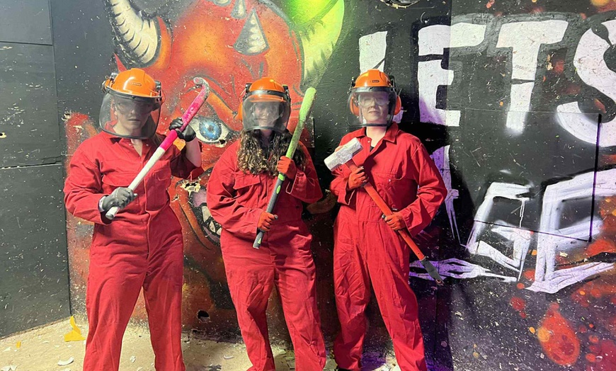 Image 1: 30-Minute Rage Cage with Optional Activity Lane For 4 or 8 People 