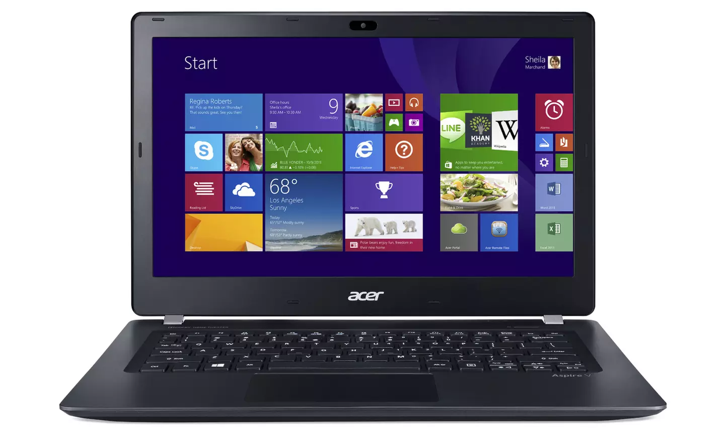 Acer 13.3" Laptop with Intel Pentium 3556U CPU, 4GB RAM, and 500GB HDD (Manufacturer Refurbished) - Primary Image