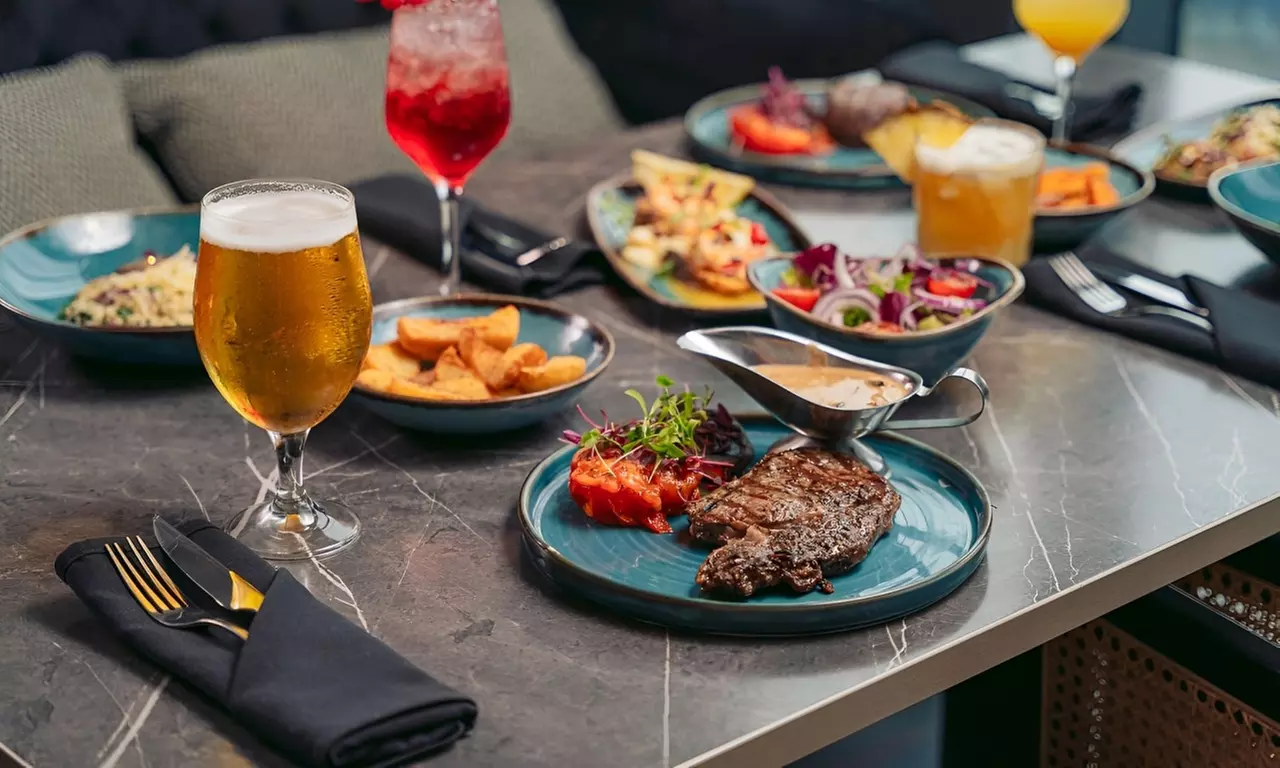 2-Course Dining & Cocktails for 2–4 People with Live Music at 3Sixty