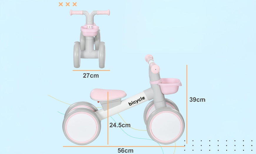 Image 8: AIYAPLAY Kids Balance Bike in Assorted Colours