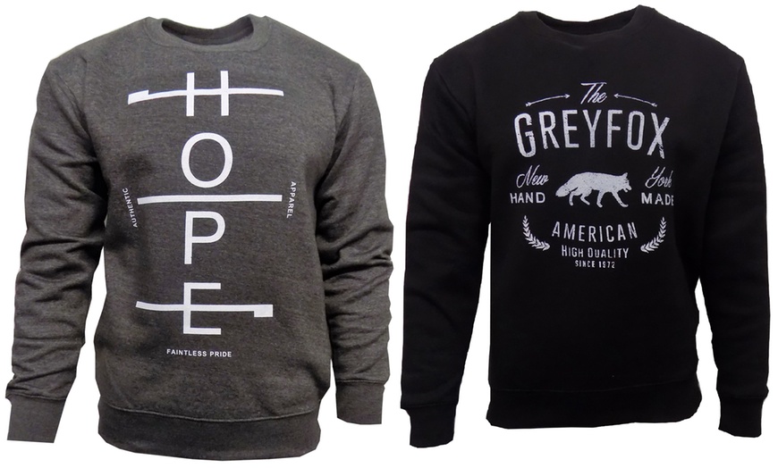 Image 2: Two Men's Printed Sweatshirts