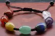 7 Chakra Stone Yoga Bracelet Reiki Healing Crystal Natural Stone Braided Rope - Second Medium