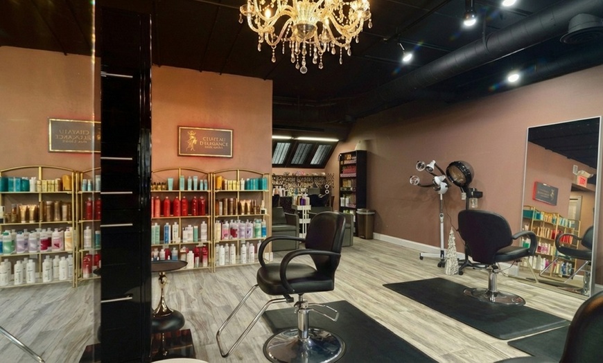 Image 4: Partial or Full Head Tape In Extensions or Signature Install and More