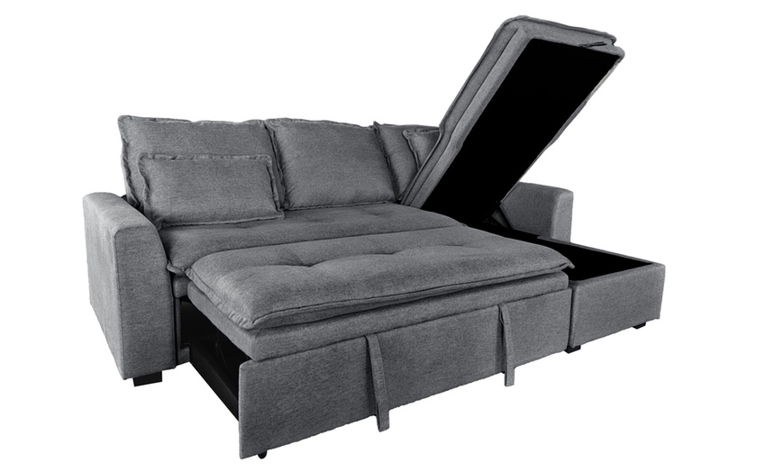Image 5: Lucca 3 Seater Storage Sofa