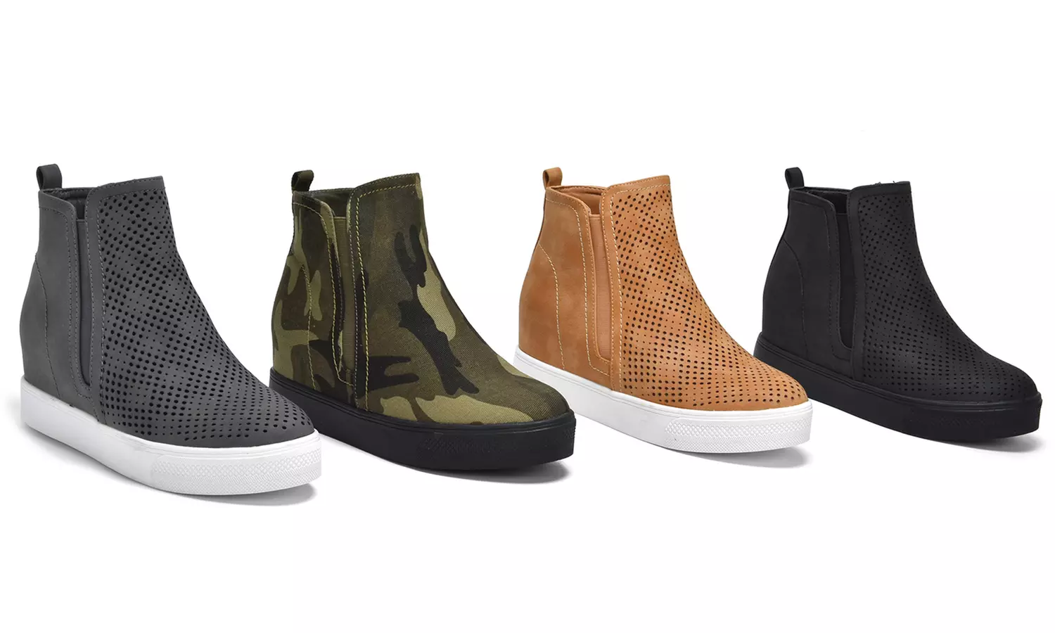 Olive Street Yasmin Hidden Wedge Sneaker (Up to Size 11) | Groupon Exclusive - Primary Image