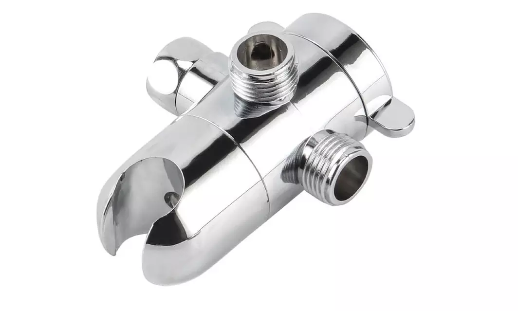 ABS Bathroom Shower Head Diverter 3-Way Valve Sprayer Arm Mount Water Separator