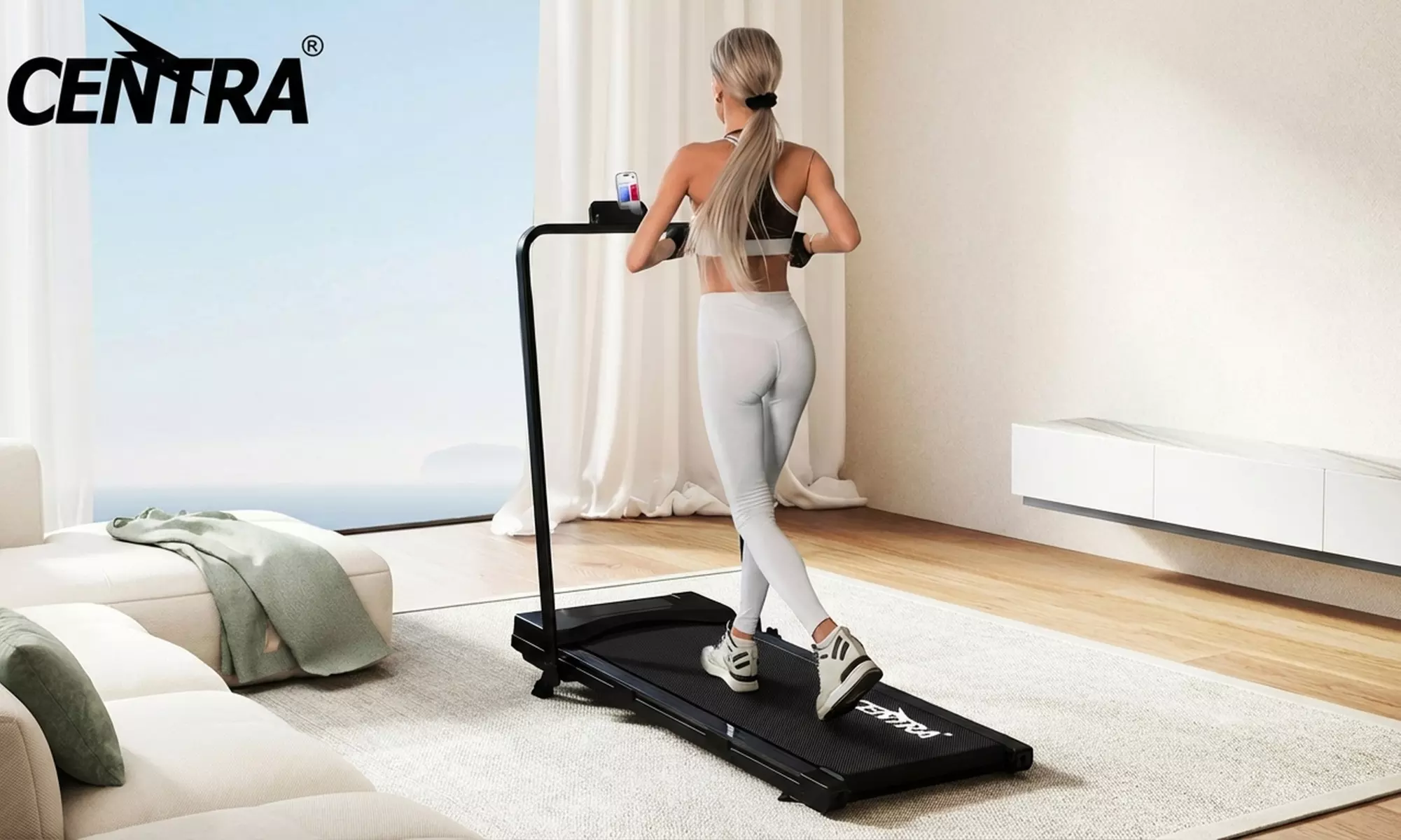 Centra Smart Foldable Home Treadmills With App Integration