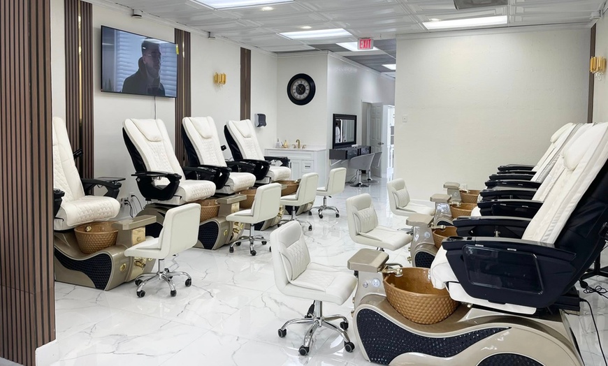 Image 3: Pamper Yourself with Gel Polish Manicure, Deluxe Pedicure, & More 