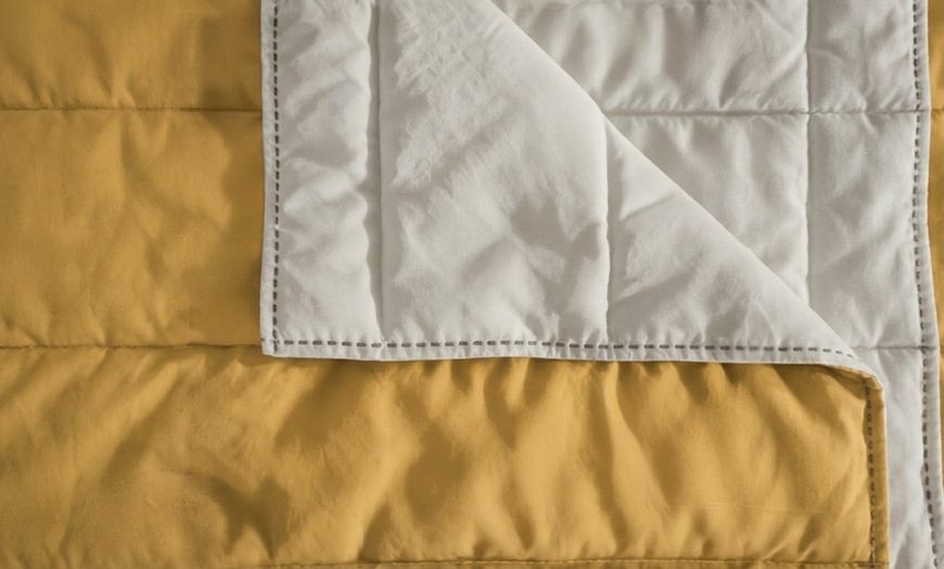 Image 12: Trapuntino Golia double face effetto Water Washed