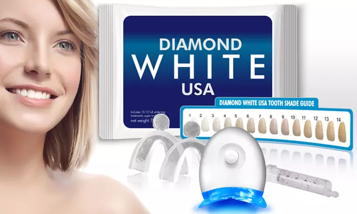 $13.99 for a 3D Teeth-Whitening Kit with Free Lifetime Gel Refills from Diamond White USA ($149 Value)   - Primary Image
