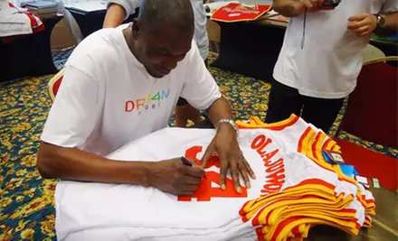 $229 for One Authentic Hakeem Olajuwon Autographed Jersey with Shipping Included ($459 Value) - Primary Image