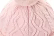 Women Winter Warm Faux Fur Knit Pom Pom Hat Beanie Bobble Ski Fleece Lined - Second Medium