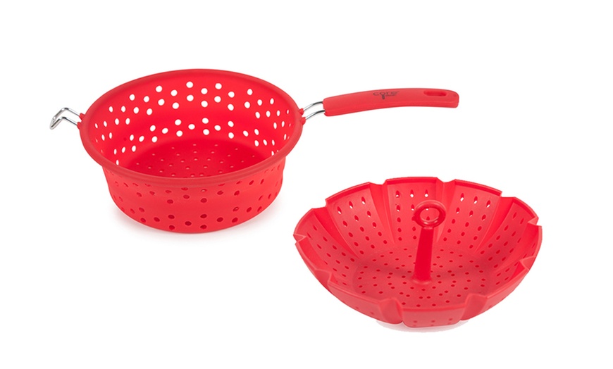 Core Kitchen Silicone Strainer and Steamer Set | Groupon