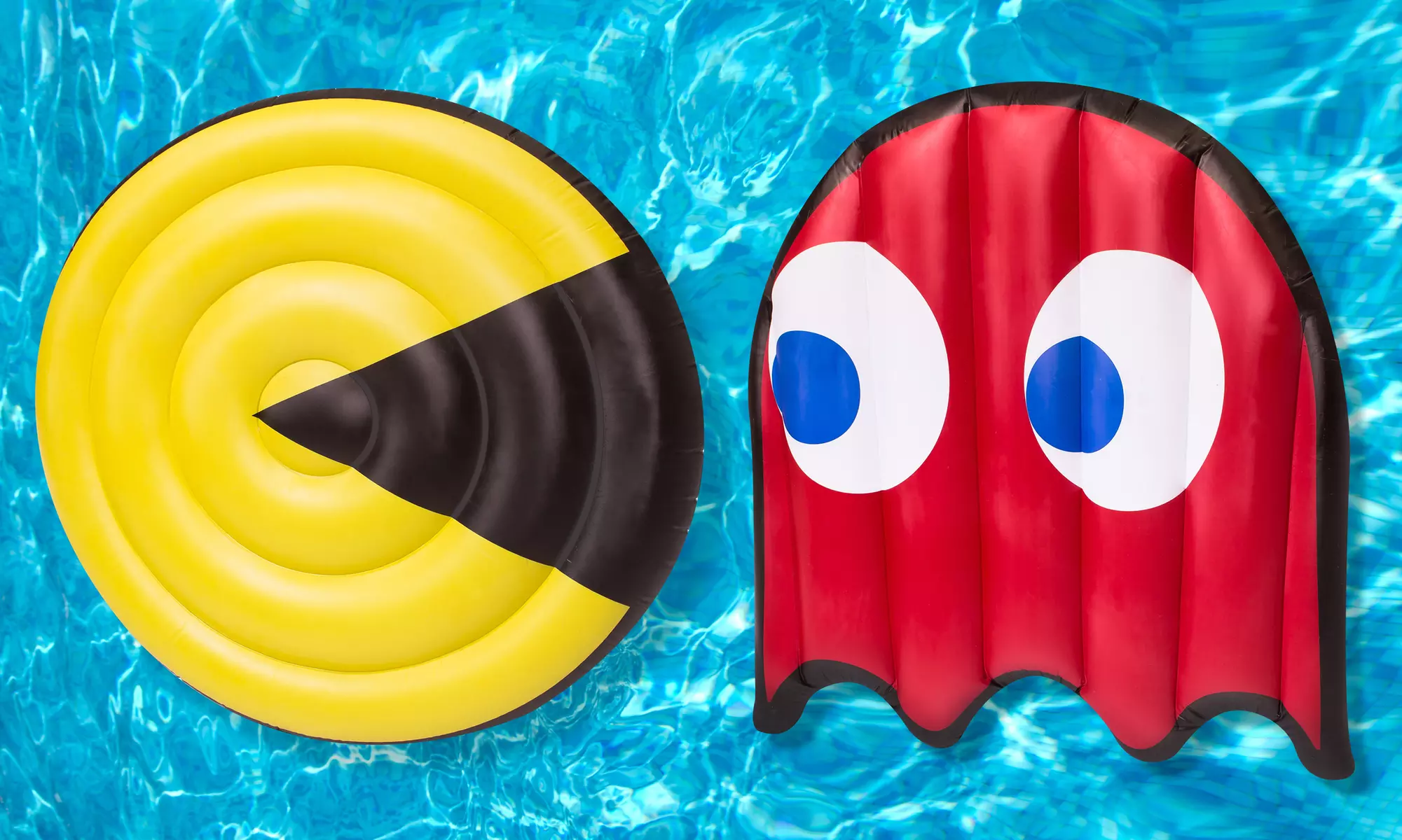 Pac-Man with Ghost 2-Piece Pool Float Set - Primary Image