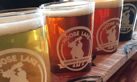5 Beer Flight for 1 - Moose Lake Brewing Company