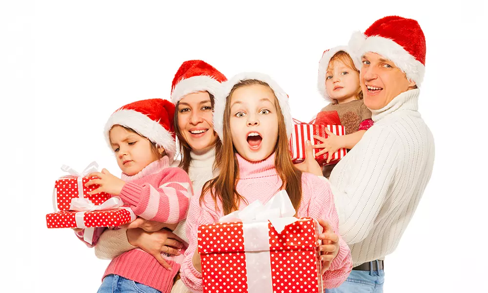 Family, Couples or Kids & Babies Christmas Photography Session Package at Embassy Studio London (Up To 92% Off) - Primary Image