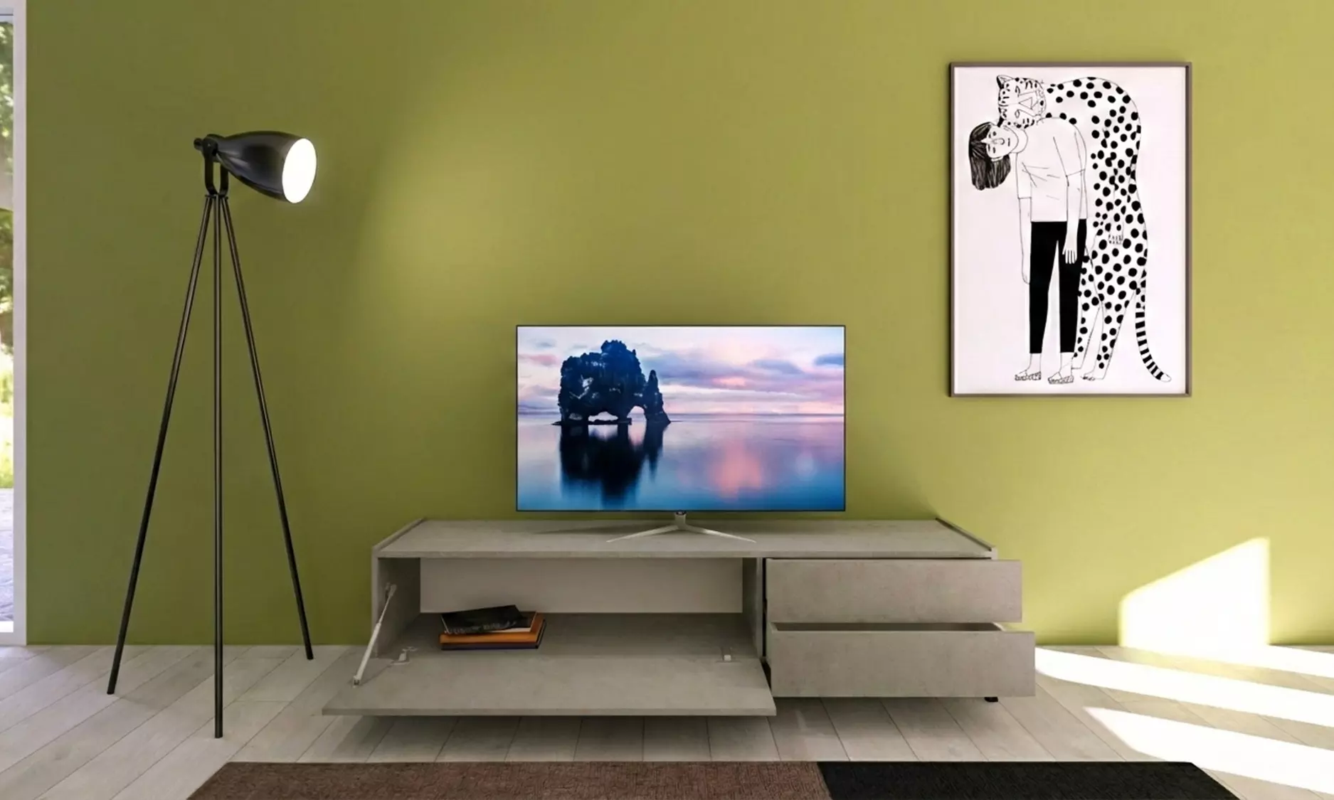 Wohnzimmermöbel Solaria: Kommode, TV-Schrank oder Highboard